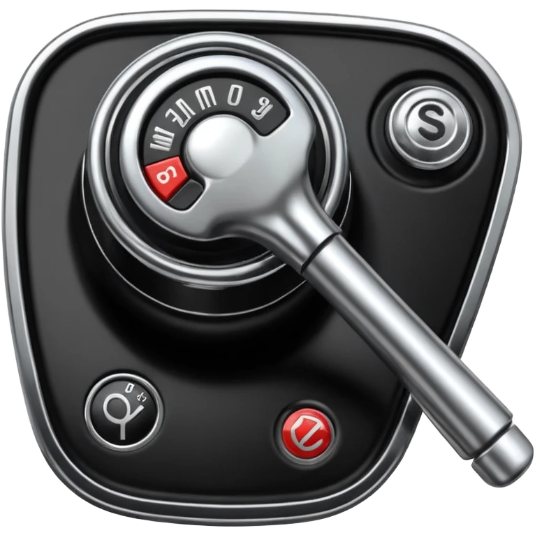 Manual transmission stick shift logo emoji