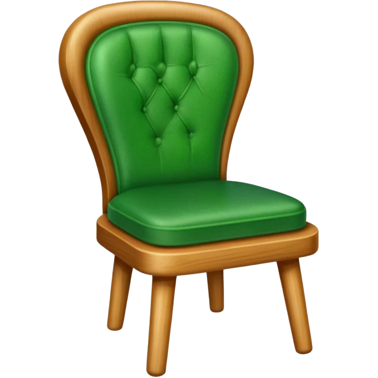 a chair with a green seat emoji