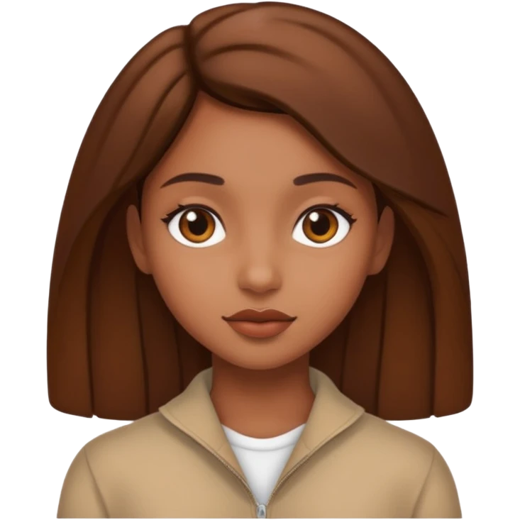 Brown girl aesthetic emoji