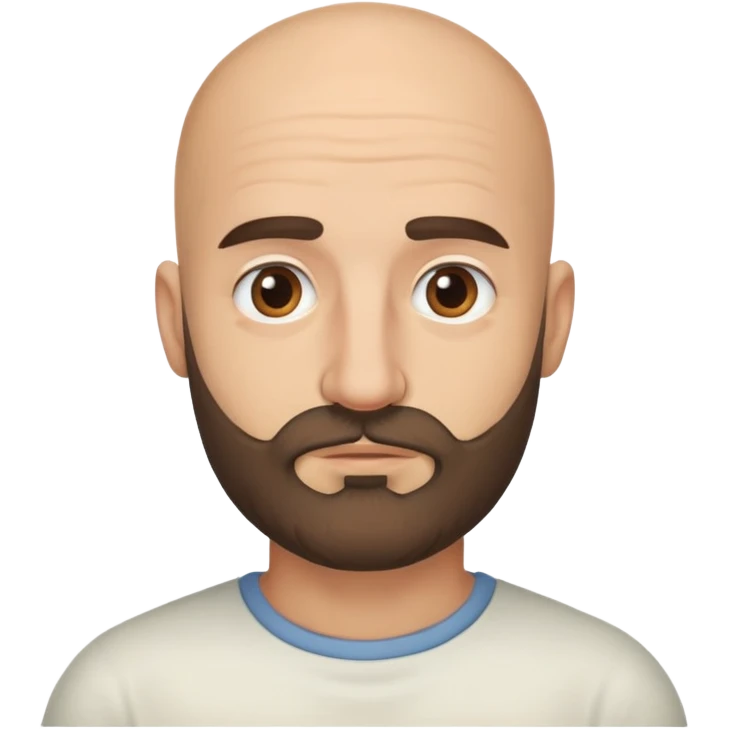 Stalker bald Italian scruffy beard emoji
