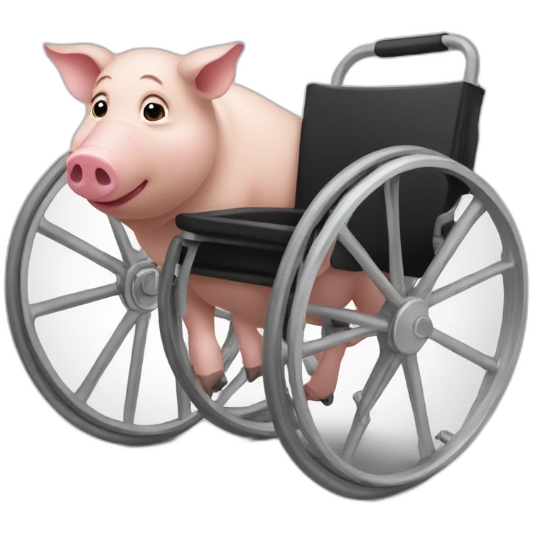 Jewish Wheelchair piglet emoji