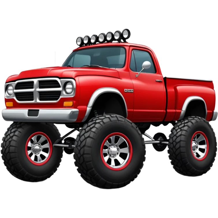 2nd gen dodge truck two wheels on the back tires emoji