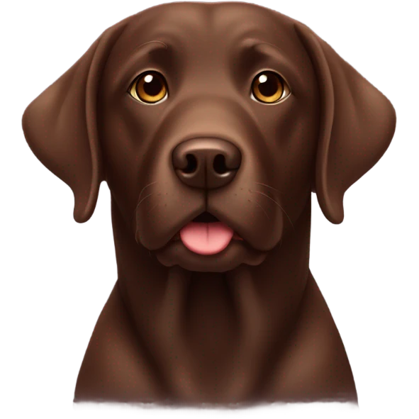Chocolate lab emoji
