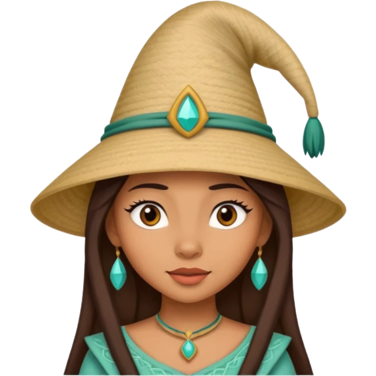 Disney raya with her pointed hat emoji