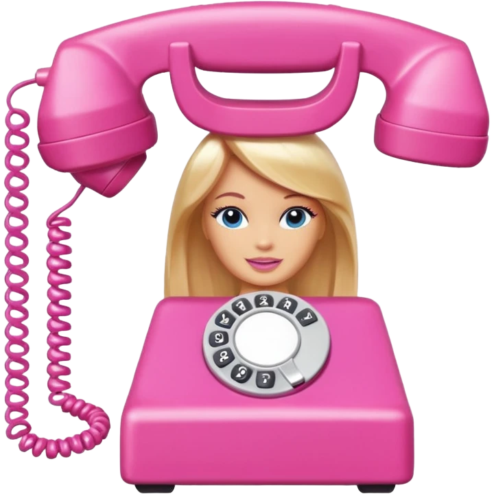 Barbie phone emoji
