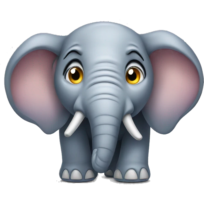 Elephant rolling eyes emoji