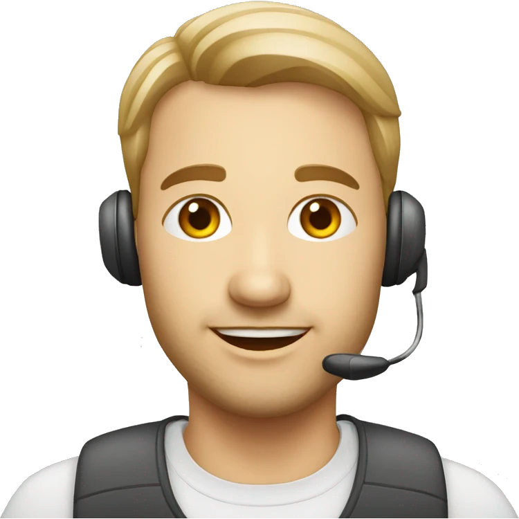 German call center employee emoji