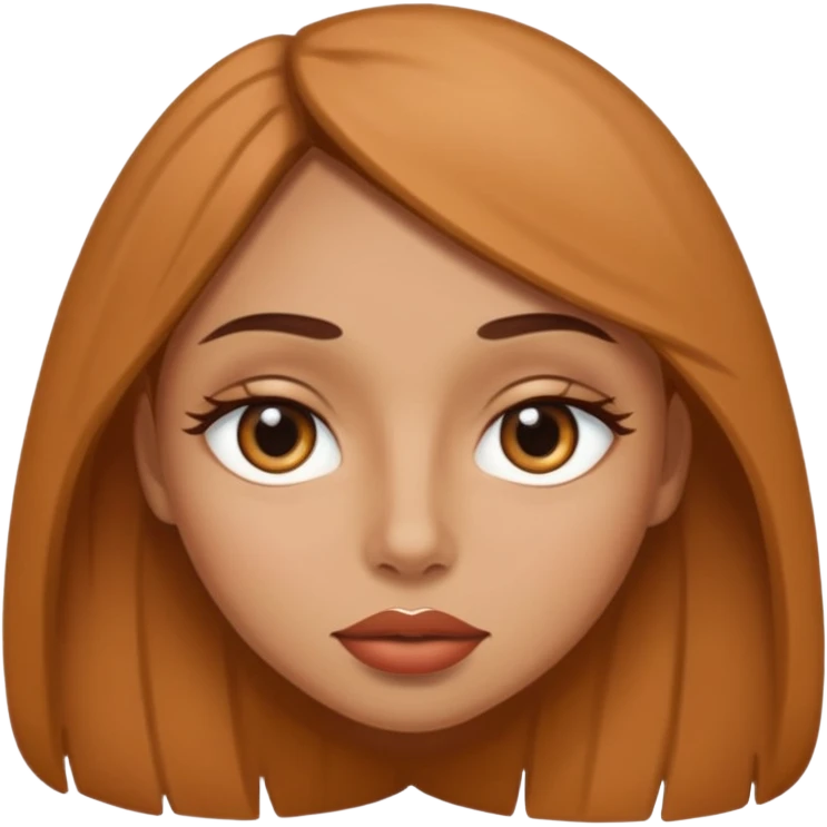 Piel triguella ojos almendrados labios gruesos emoji