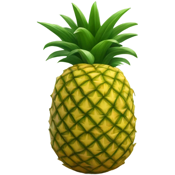 pineapple in the shape of a heart emoji
