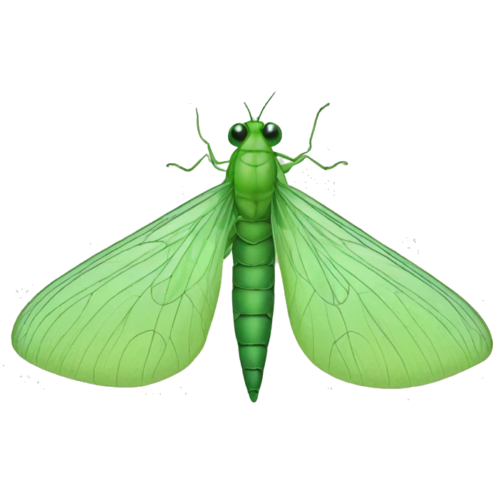 green lacewing emoji