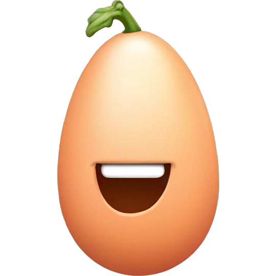 egg plant in peach emoji