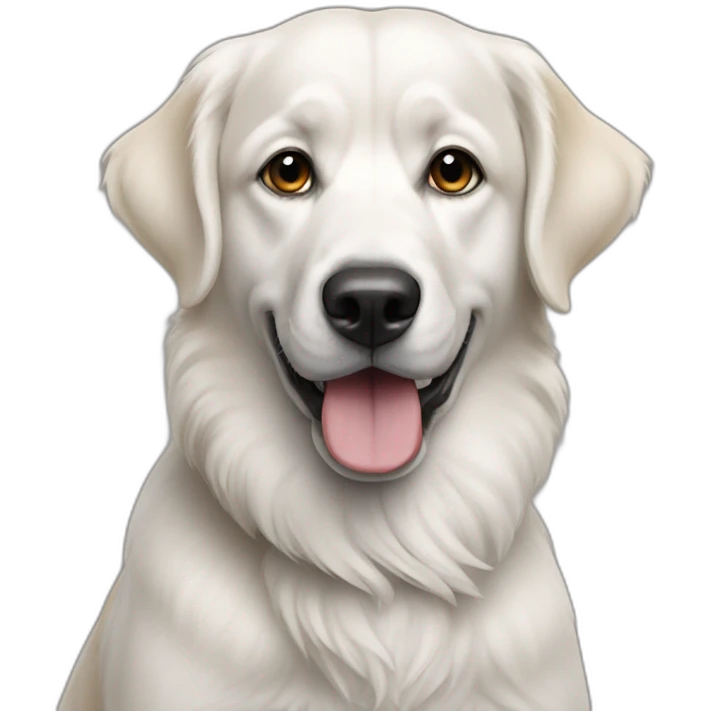 Un chien sur macron emoji