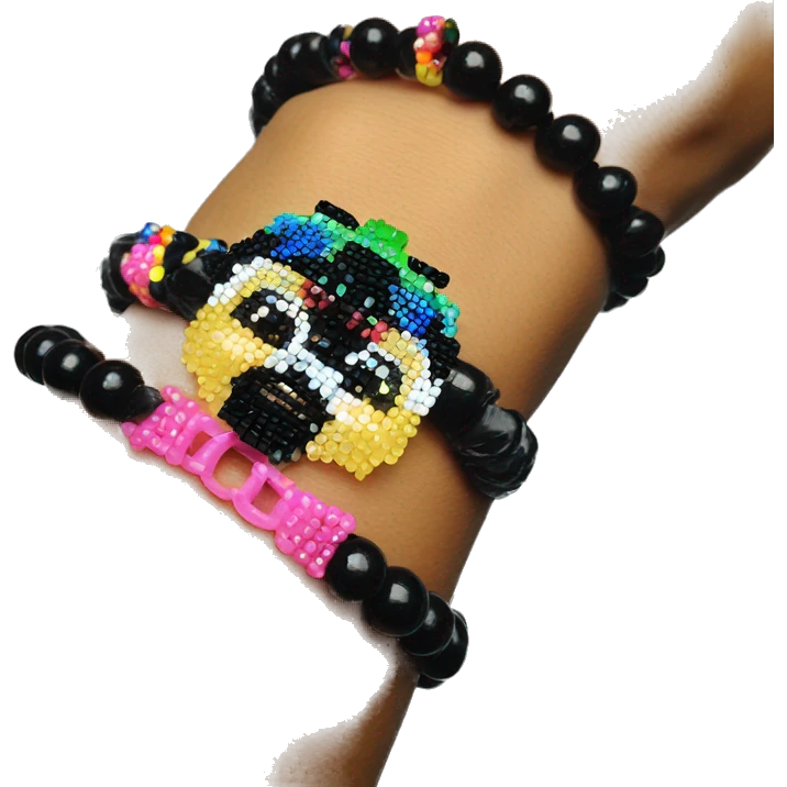 Kandi bracelet emoji