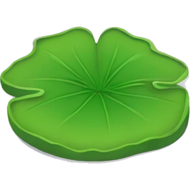 Lilly pad flower  emoji