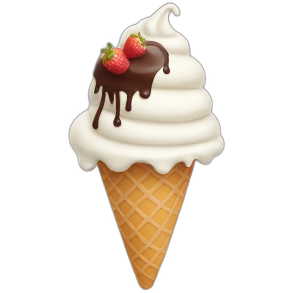 Eating ice cream emoji