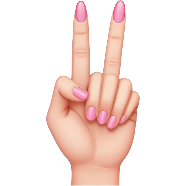 Pink middle finger  emoji