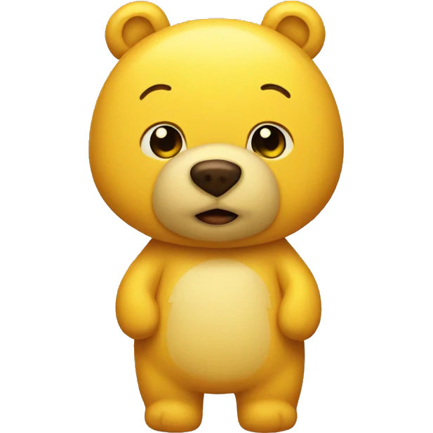 Yellow bear emoji