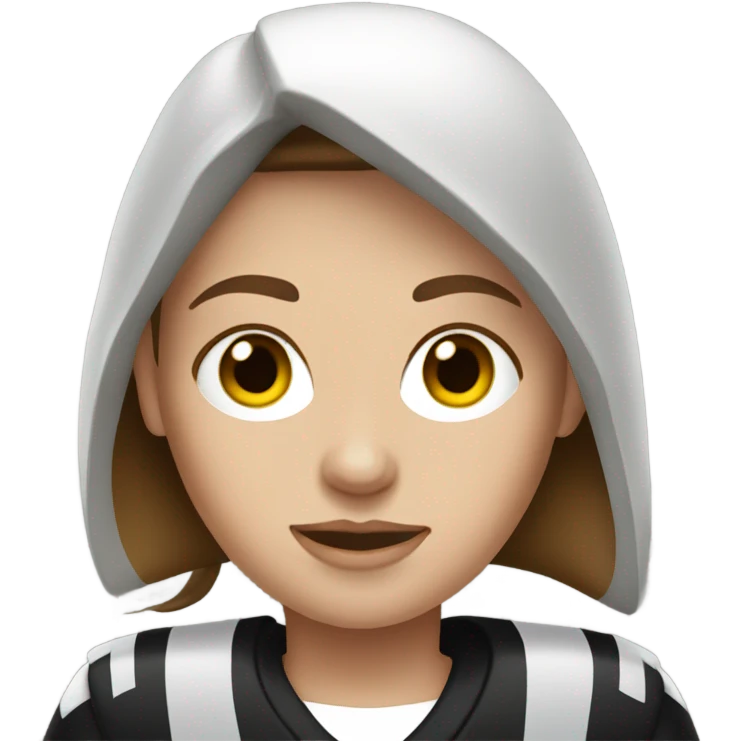 Raiders fan white female with brown hair  emoji