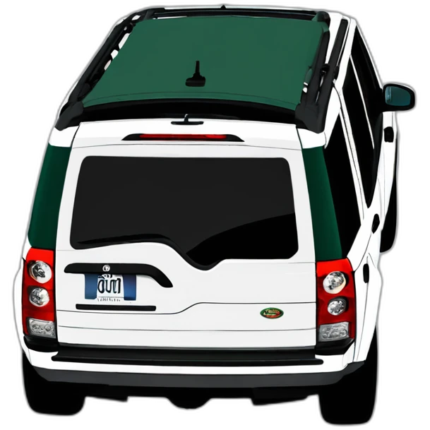 Racing green land rover Discovery 3 panoramic sunroof emoji