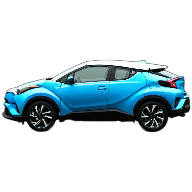 Toyota chr bleu emoji