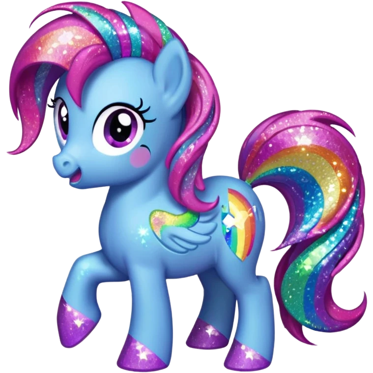 My Little Pony logo sparkly emoji
