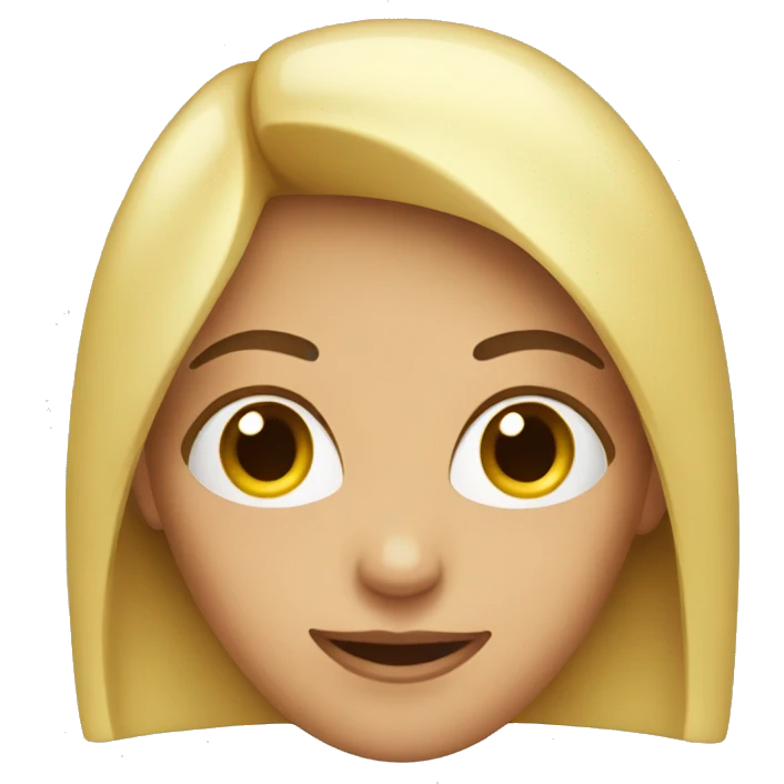 woman with secret emoji
