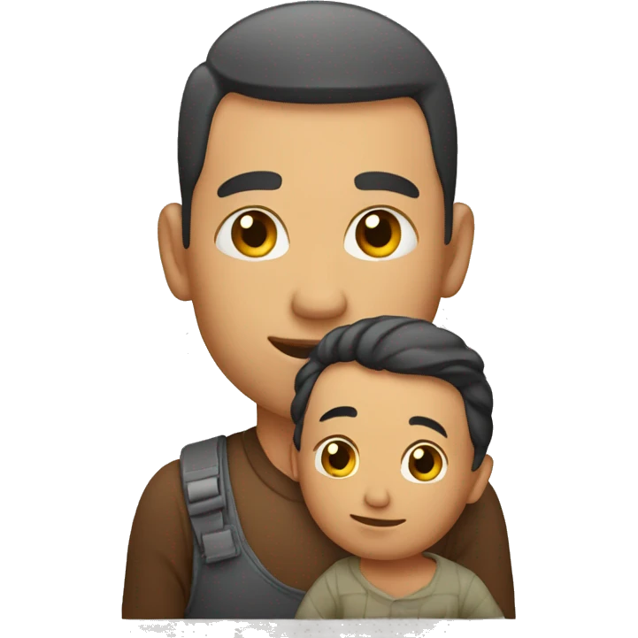 man with baby emoji