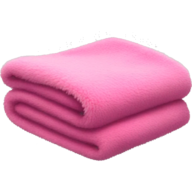 A pink fuzzy blanket  emoji