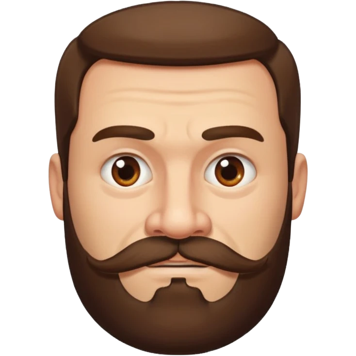 big  square-faced russian man thick jawed emoji