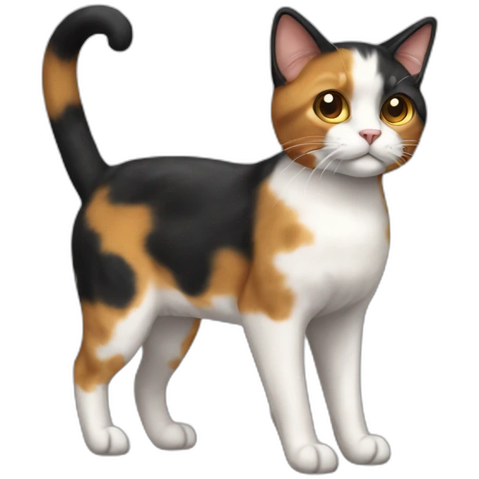 Calico Cat Full Body emoji