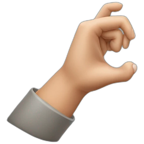 make the letters o and y with the hand by using the thumb point and middle finger for the o and the ring and pinky finger for the y emoji