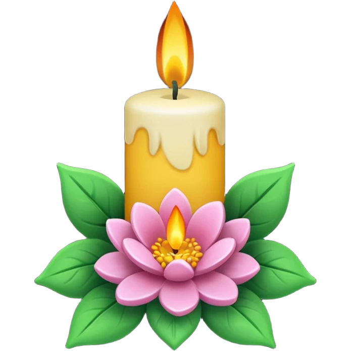 flower candle emoji