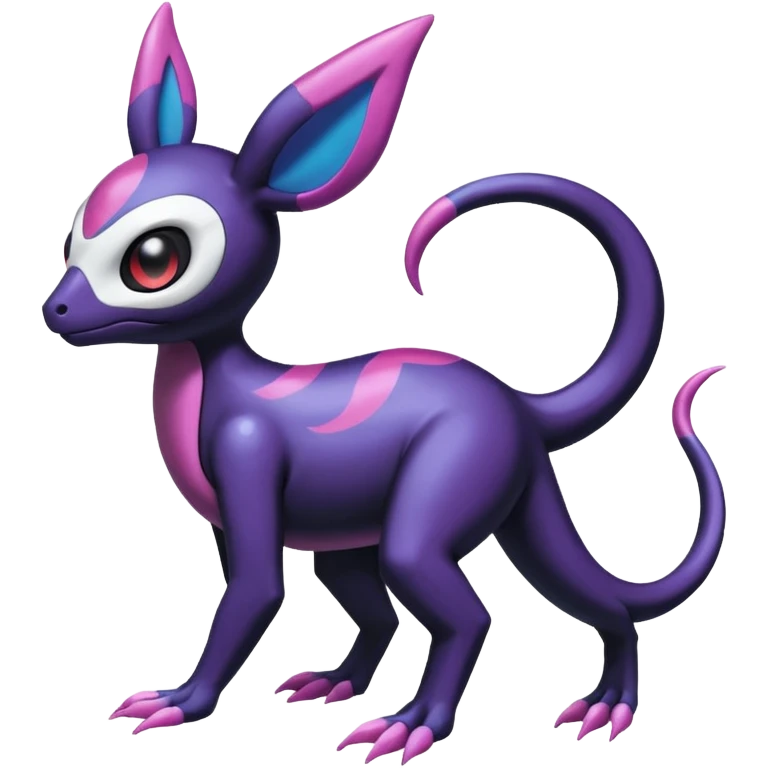 Shiny Duskull-Salandit-Sylveon-Fakémon-hybrid-creature (full body)  emoji