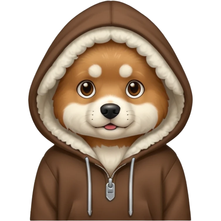 dog wearing a hoodie  emoji