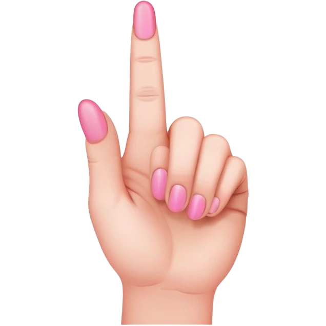 pink middle finger emoji