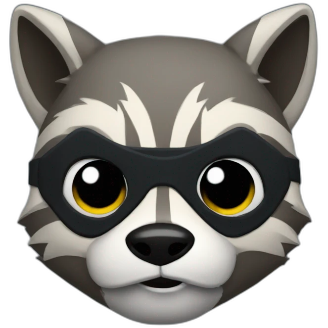 Raccoon full batman emoji