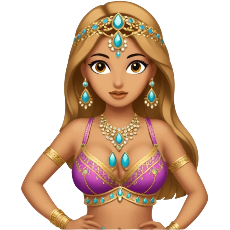 naked bellydancer with giant boobs emoji