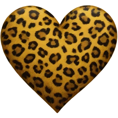 Corazon de leopardo emoji