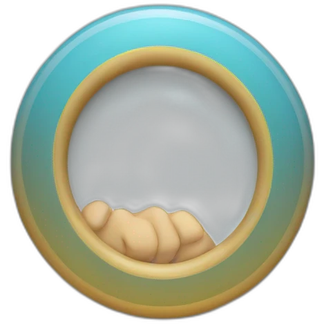 Blue ring-circle emoji