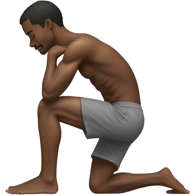 Guy doing squats emoji