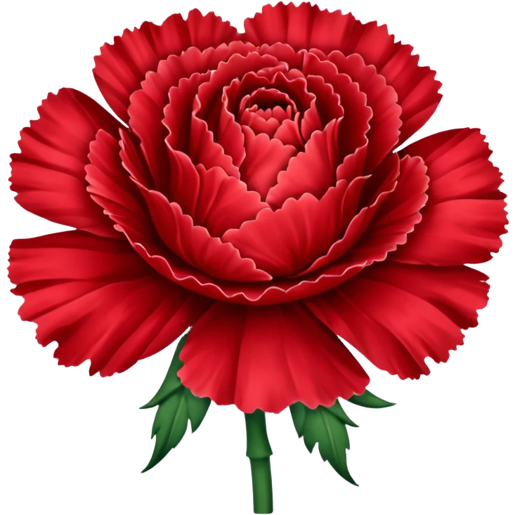 more carnation less rose. Darker red and transparent background emoji