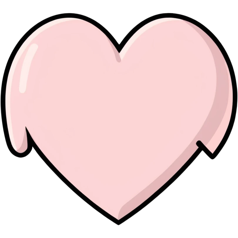 Light pink heart emoji