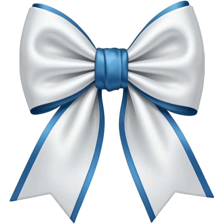 A white bow emoji