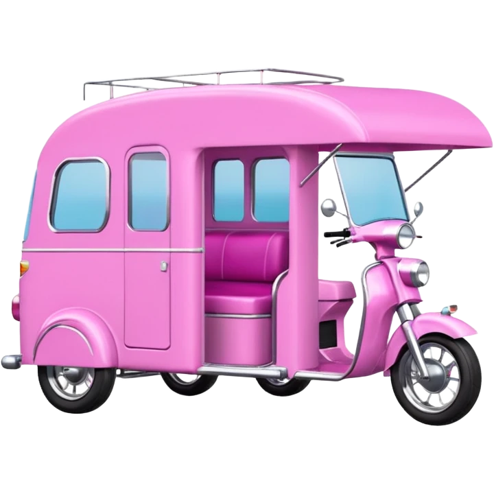 Ultra hotrod Barbie dream house Caravan-motorbike tuk tuk  emoji