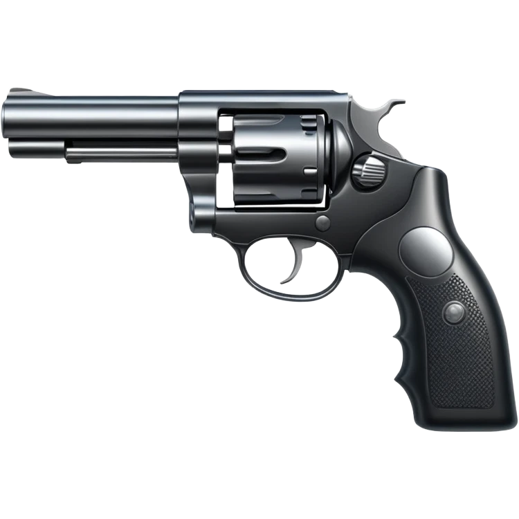 shiny revolver emoji