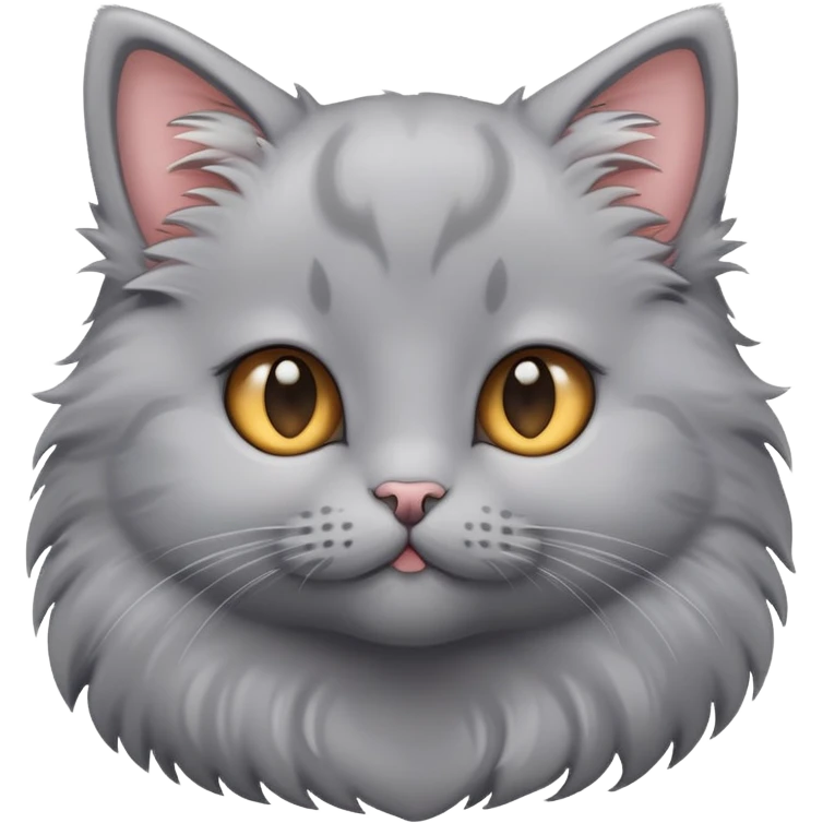cute little grey kitty emoji