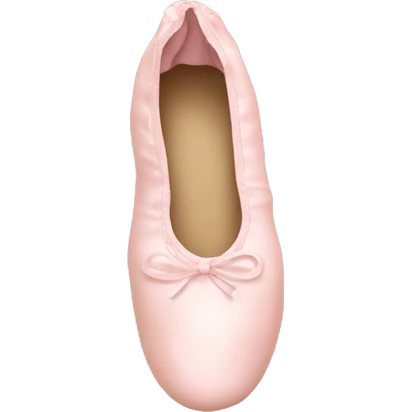 Pale pink ballet shoes emoji