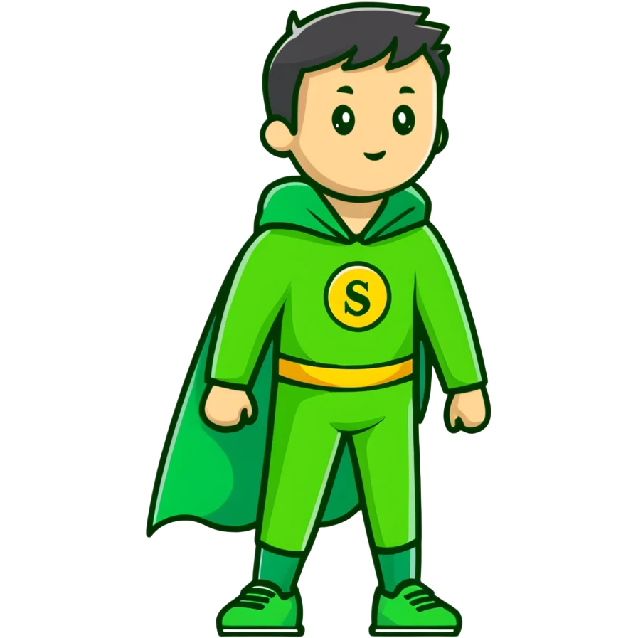 green sport cape emoji