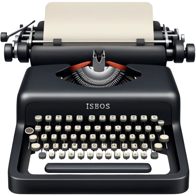 Typewriter machine emoji