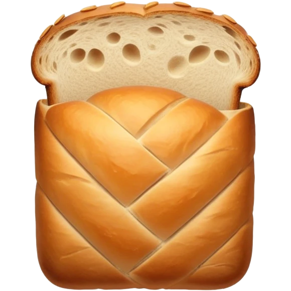 freshly baked crusty loaf of bread emoji